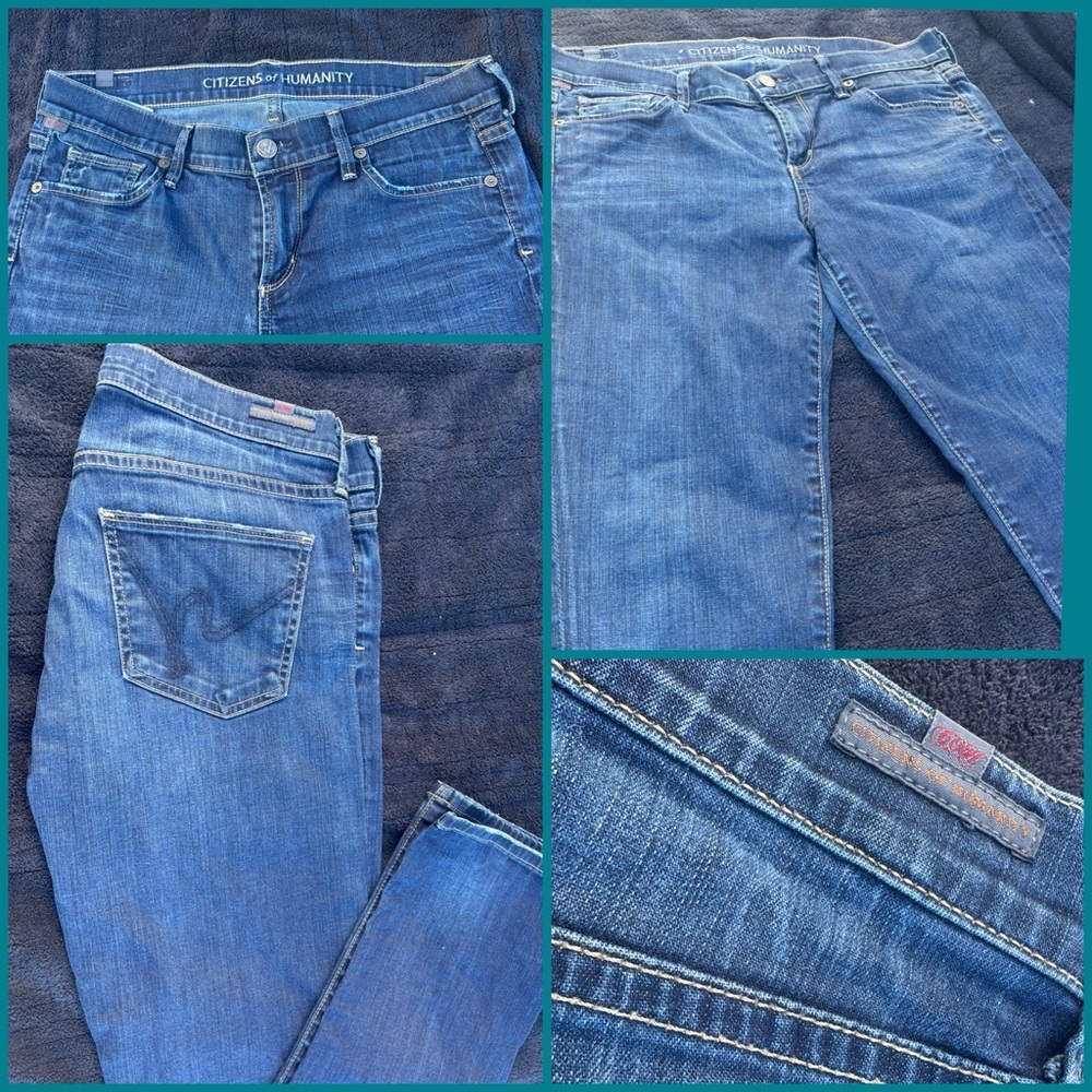 Citizens Of Humanity Young Men’s Classic Blue Straight Leg Jeans
